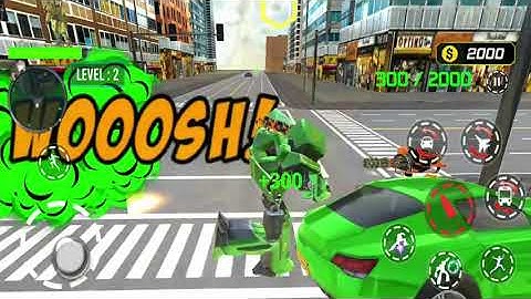 Army Bus Robot transform game#01