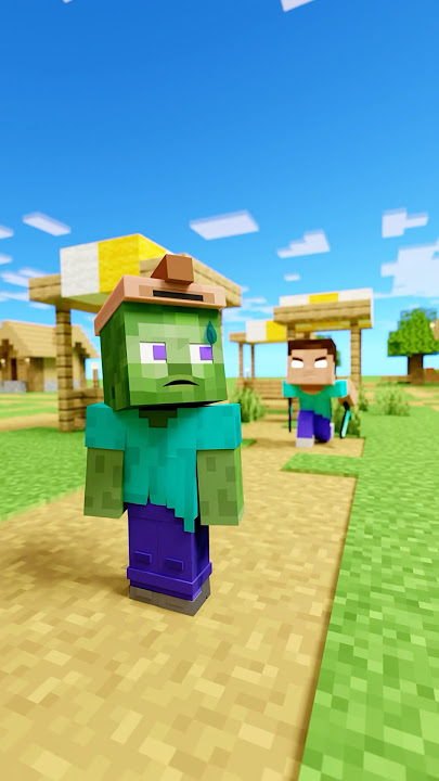 Poi-poi-poi-po-pi ☠️ Help Herobrine or little Zombie?