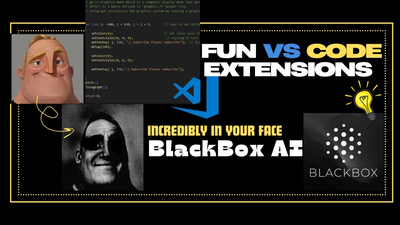 Cool VS code extensions| MUST TRY | BlackboxAI | Incerdibly in your ...