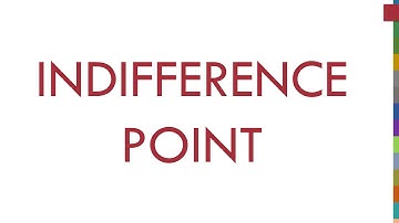 Concept 2.1: Indifference Point