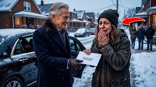 Poor Single Mom Helped a Freezing Old Man… Days Later, He Returned as a Billionaire...