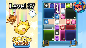 Drop the cat Level 37 – Puzzle Game Walkthrough & Solutions | Mobile Gameplay 