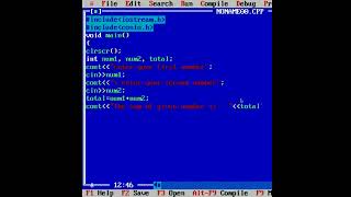 Addition of Two Numbers Using C Programming | C Program- Add Two Numbers |  Turbo C++ Program