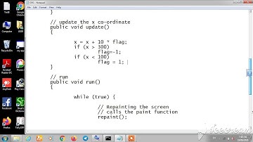 moving text programme in applet in java