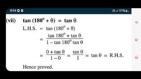 Prove that tan(180° + theta)=tan theta.