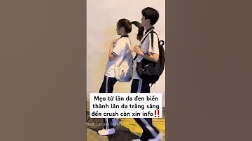 Mẹo từ làn da đen biến thành làn da trắng sáng đến crush còn xin info #shorts #beauty