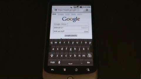 Nexus One Voice to Text Search