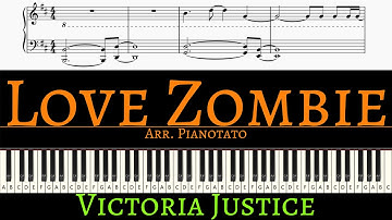 Victoria Justice - Love Zombie | Piano cover by Pianotato