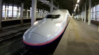 至近距離撮影( ; ゜Д゜)上越新幹線とき327号&Maxとき334号！長岡駅入線～発車( ´ー`)！