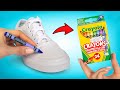 👟🎨Qué tal si reciclamos las viejas tenis con crayones?🖍👟