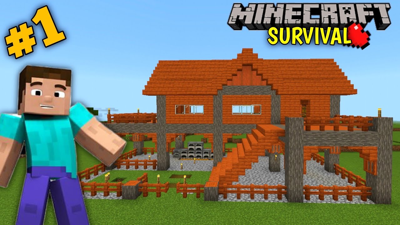 Minecraft PE New Survival Series Ep-1 |Minecraft 1.21 Survival Gameplay ...