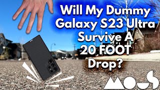 EXCLUSIVE Galaxy S23 Ultra MOUS Case EXTREME Drop test & Review - Limitless 5 0 & Clarity 2