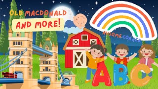 Old MacDonald, The Alphabet Song, and more! | @AusomeCorner - Less stimulating videos for kids