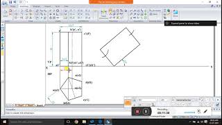 Projection of Solids # VTU # 1st Year# EGDL# Common to all# Locus method of Pentagonal Prisms-5