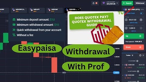 Quotex Live Easypaisa Withdraw With live Prof.How To Withdraw Money In Quotex with Easypaisa.💵👍