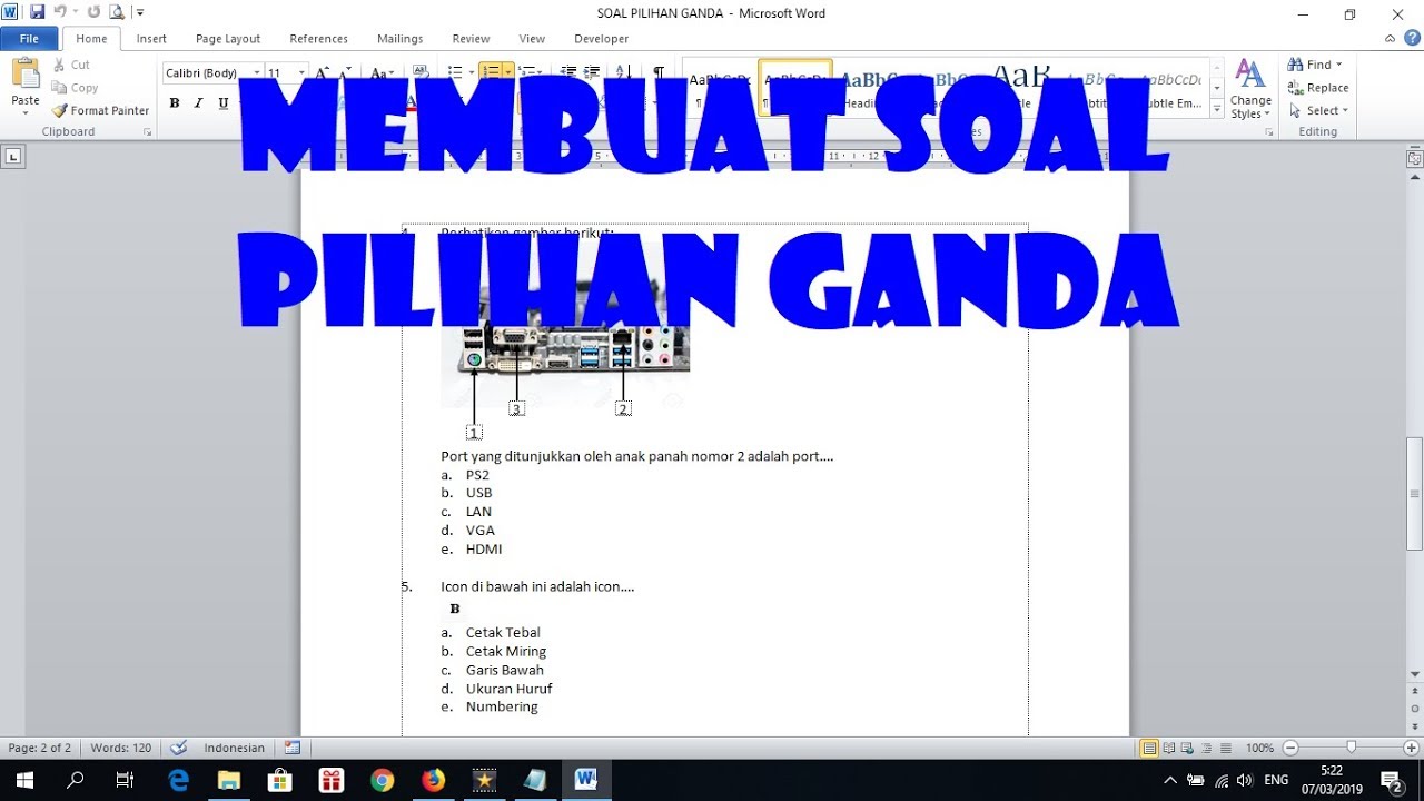 Contoh Pembuatan Soal Pilihan Ganda Dunia Sosial Hot Sex Picture