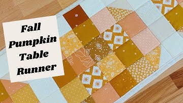 Pumpkin Table Runner Tutorial For Fall & Thanksgiving 🍁