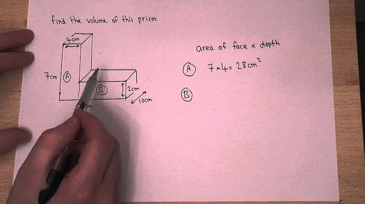 Volume : how to find the volume of an L shaped prism