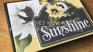Simple Mini Album Part 3 - Spine and Attaching Pages