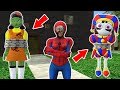 Granny Spiderman vs Digital Circus vs Zombie Squid Game - superheroes animation (p.1-9)