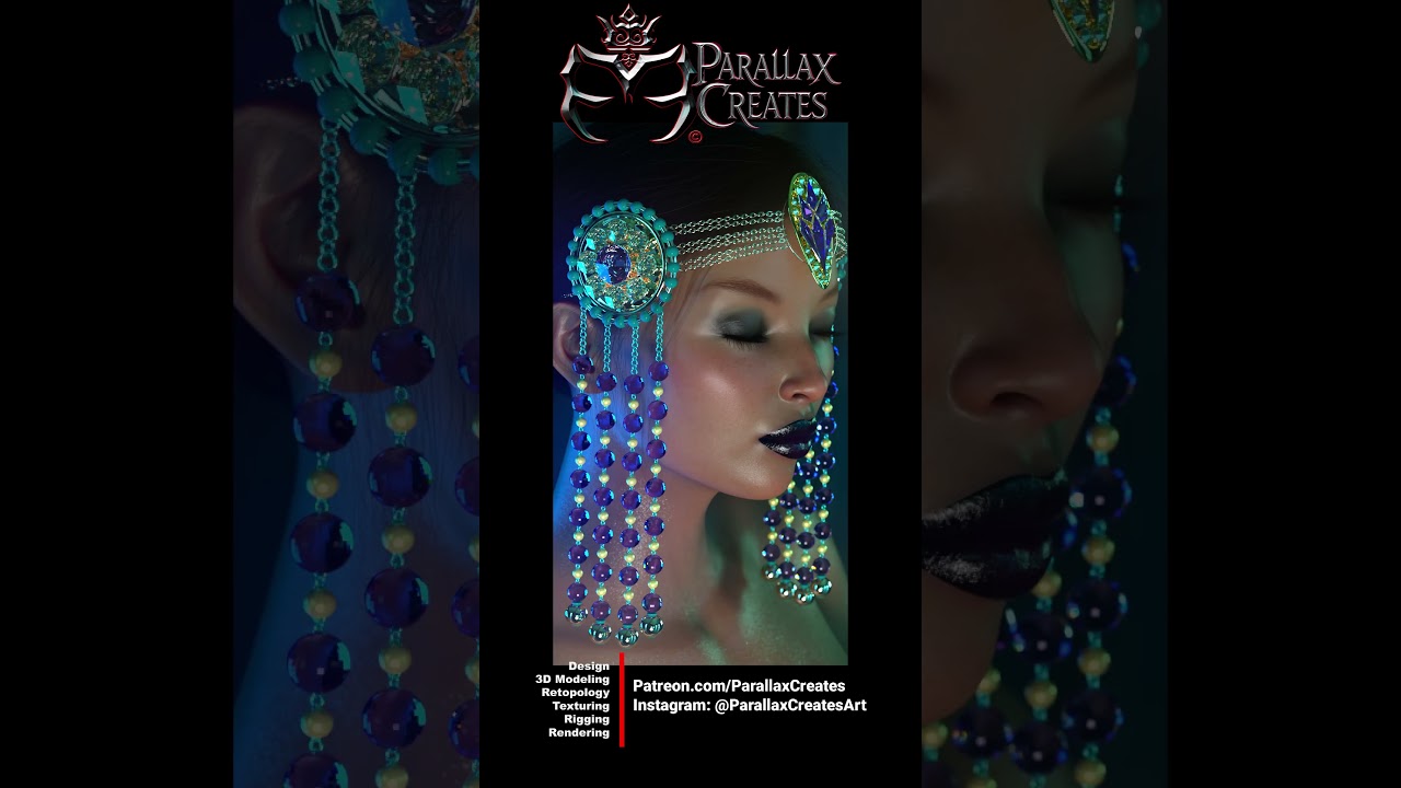 Daz 3D Elaborate Jewelry by ParallaxCreates 