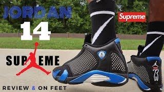 supreme jordan 14 black