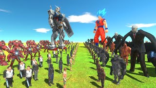 Weapon War - Unarmed Team VS Ranged Weapon Team - Animal Revolt Battle Simulator screenshot 1