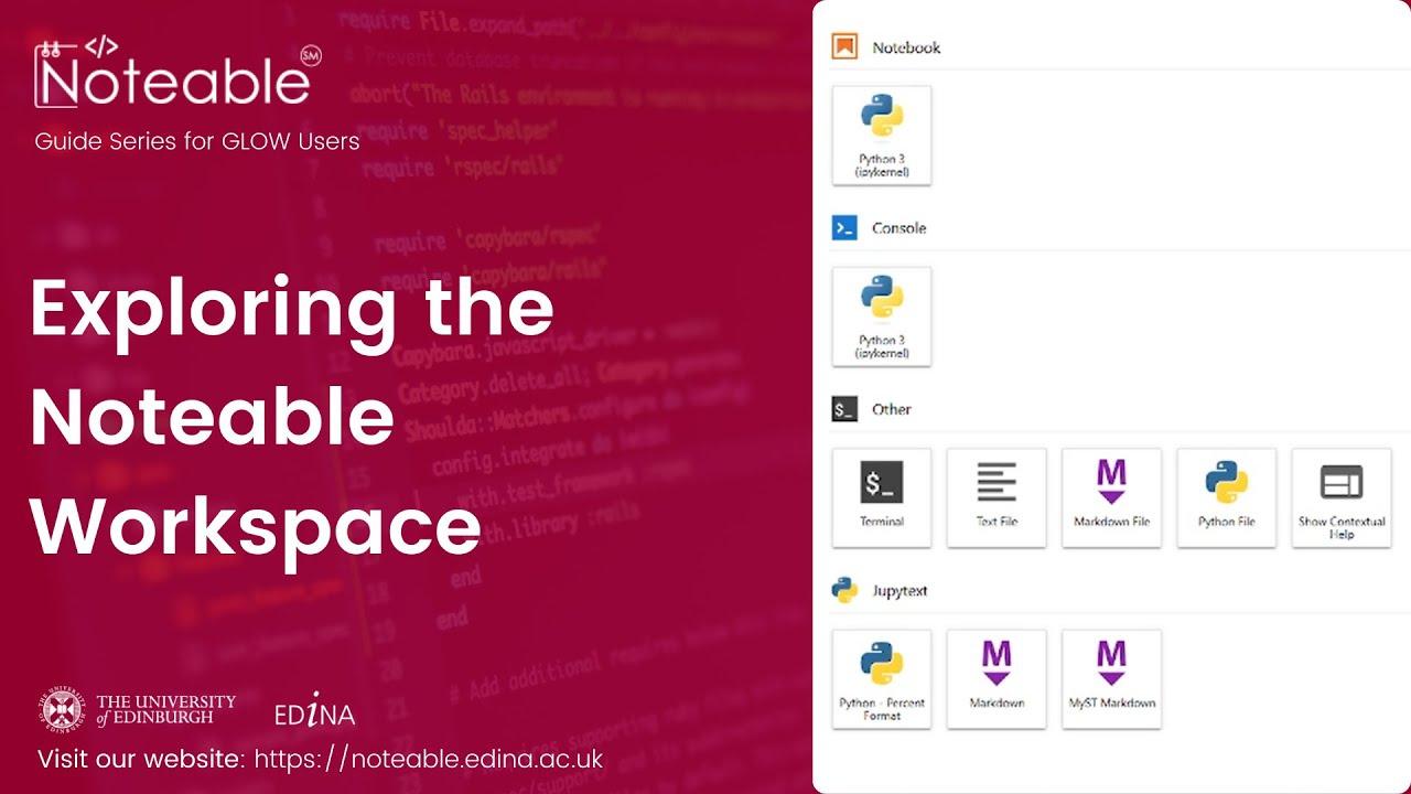 Exploring Noteable Workspace