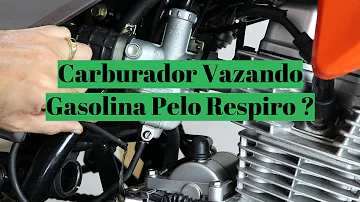 Quando a moto vaza gasolina?