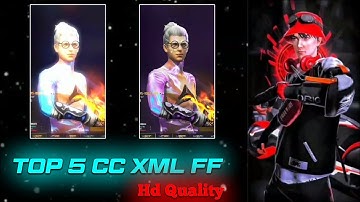 TOP 5 HD QUALITY CC ALIGHTMOTION FF XML || NEW TREND FF 💥 4K QUALITY CC XML - PACK || #xml