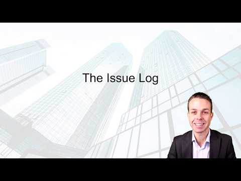 The ISSUE LOG | Project Management Key Concepts from the PMBOK