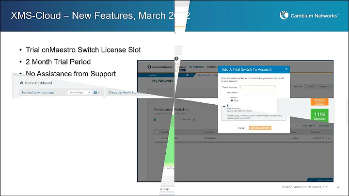 XMS Cloud What's New March 2022