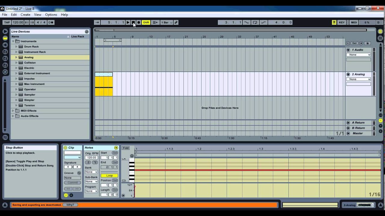 How to make a white noise effect on Ableton Live - YouTube