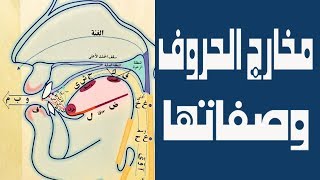 شرح مبسط لمخارج الحروف وصفاتها مع التوضيح بالفيديو للنطق الصحيح لجميع الحروف