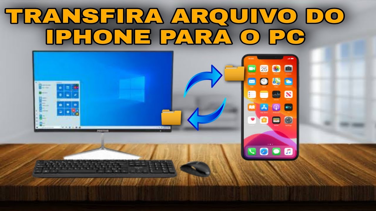 Como transferir fotos e vídeo do iphone para o pc windows 10 - YouTube