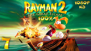 Rayman 2: The Great Escape (PC) - 1080p HD (100%) Walkthrough Level 7 - The Menhir Hills, Part One