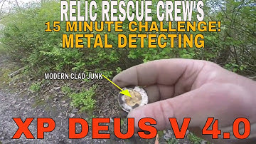 15 Minute Metal detecting Challenge on the Xp Deus V 4.0 Hot setting!