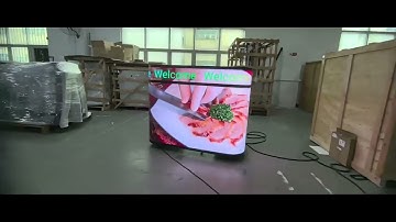 Creative led screen | cylinder shape Can LED display | Can-Shaped LED Screen Spherical display ball