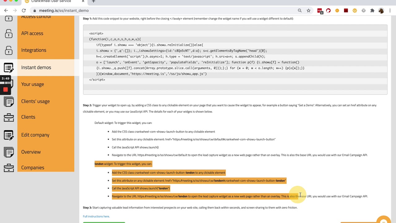 Feature walkthrough: Multiple widgets and teams for Instant Demos - YouTube