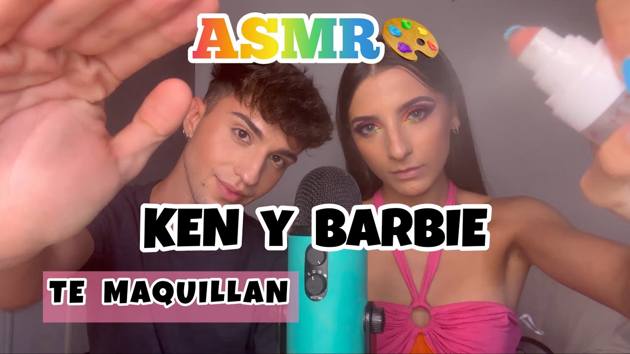 Ken y Barbie te maquillan en ASMR💝💁🏽‍♀️| Ralladamente✨ #asmr #asmrmaquillaje #asmrmakeup #barbie