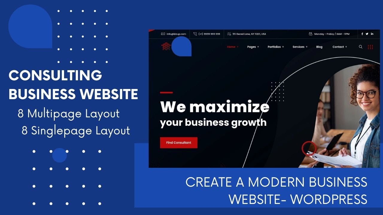 Creative Business, Corporate Company Website | Business Consulting & Services Theme | Bizup WP Theme