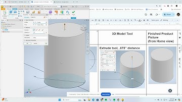 Autodesk Inventor 3D Modeling Introduction and File Organization Explanation and Demonstration
