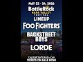 Foo Fighters, Backstreet Boys &amp; Lorde to Headline BottleRock Napa Valley 2026