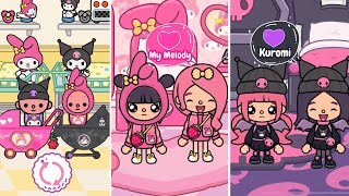 Kuromi And My Melody Were Switched At Birth | Toca Life Story