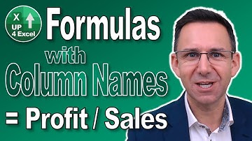 Zo gebruikt u kolomnamen in Excel-formules