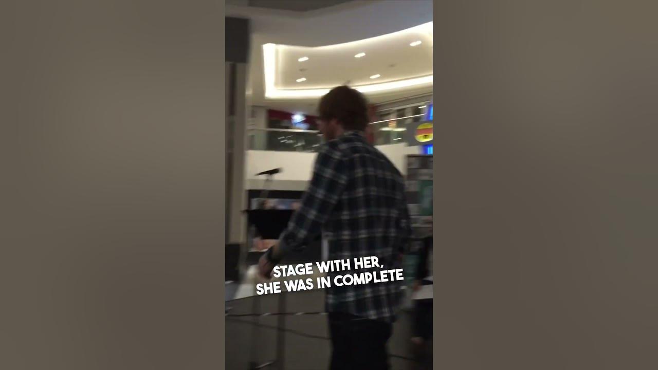 She was singing an Ed Sheeran song in public and he showed up 😱 @murraycummings