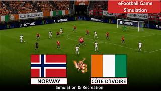 LIVE: Ivory Coast vs Norway | FIFA World Cup 2026 | eFootball Video Game Simulation Match screenshot 5