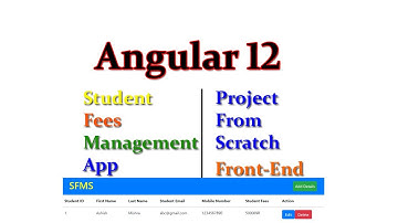 Angular 12 Project from Scratch, Student Fees Management Application in Angular, TestyCodeiz Part 2