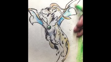 Clouded Leopard Dragon Speed Draw