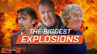 The Most Explosive Moments With Clarkson, Hammond and May | The Grand Tour Top Gear Hummer Explosion